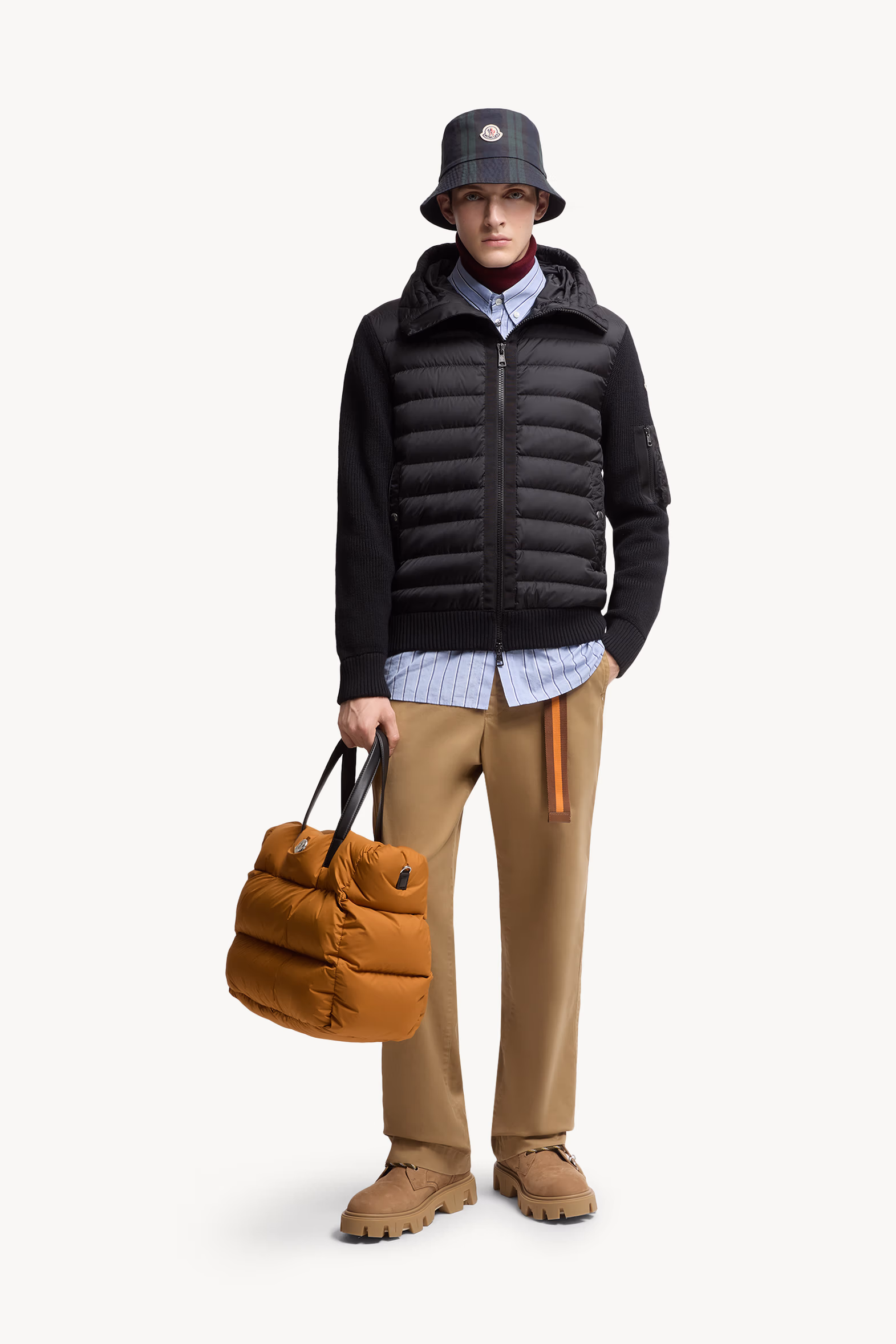 Padded Zip-Up Cardigan Men Black Moncler 0